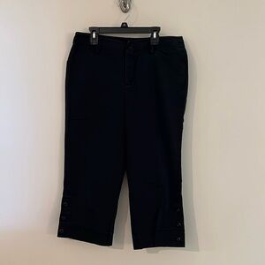 Rafaella Petites Black Stretch Pants - Size 10P